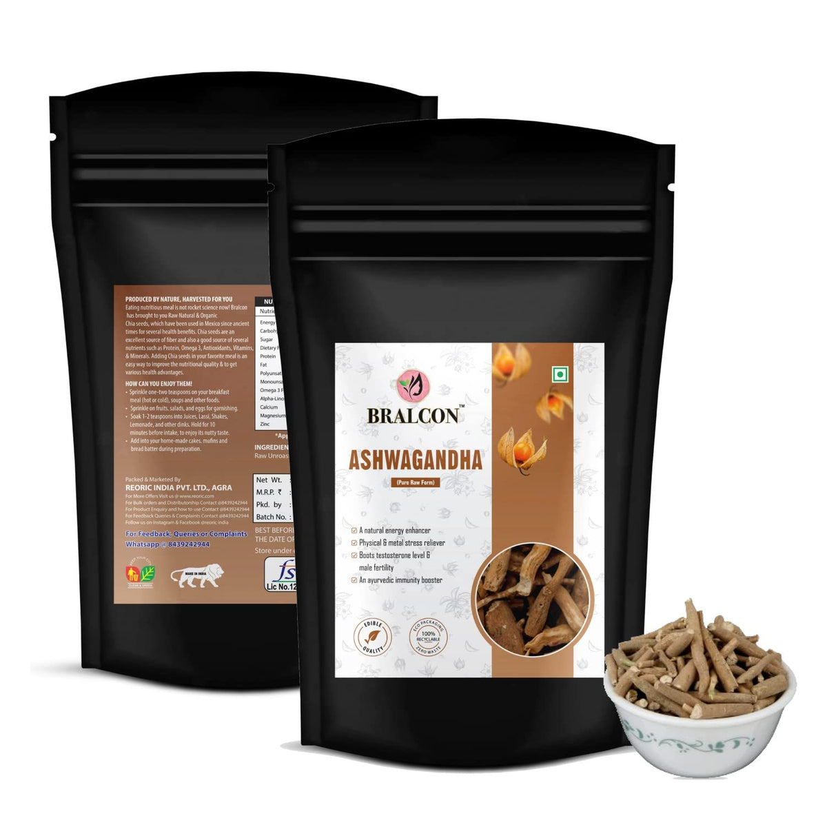 BRALCON Ashwagandha Root - 100g