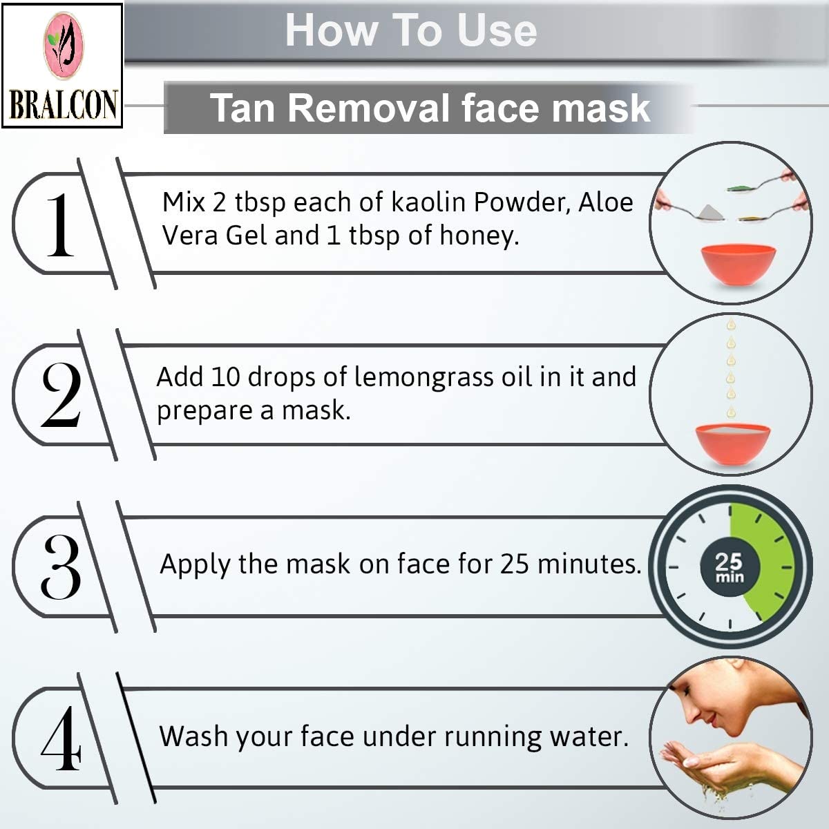 BRALCON Kaolin Clay Powder - 100g
