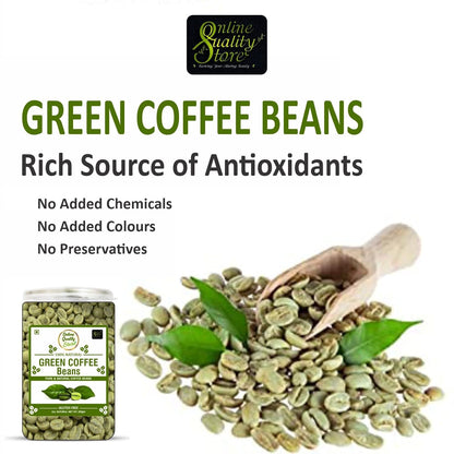 Online Quality Store Green Coffee Beans - 300g | Pure & Natural Coffee Beans for Weight Loss Management