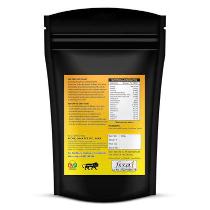 BRALCON Organic Seeds Combo (Sunflower Seeds- 100g, Pumpkin Seeds -100g)