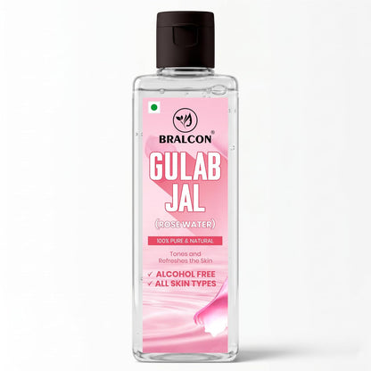 BRALCON Gulab Jal Rose Water (100ml) + Pure Glycerin (200ml) Liquid Combo Pack
