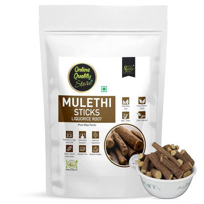 Online Quality Store Mulethi Stick For Eating - 100g | Liquorice Roots| Yastimadhu Licorica Sticks