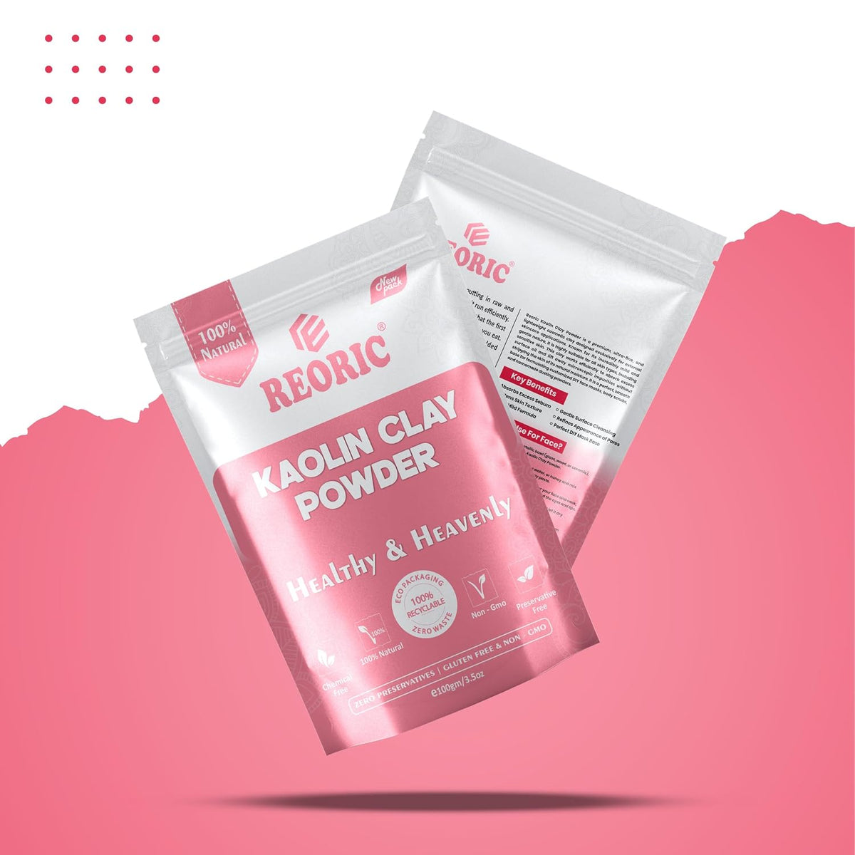 REORIC Kaolin Clay Powder for Face Pack -100g