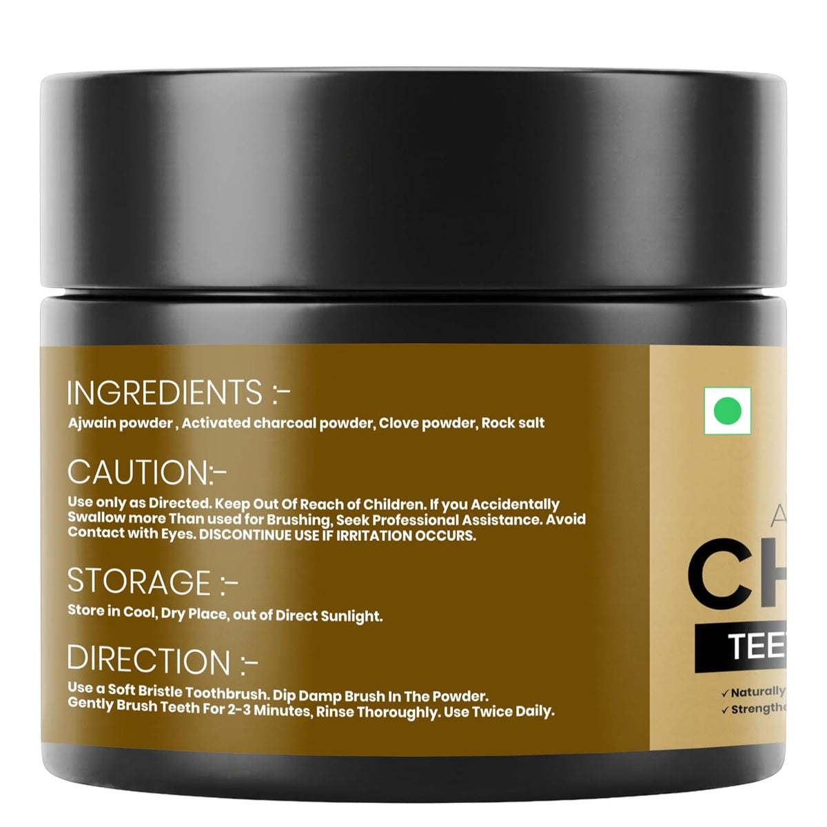 REORIC Activated Charcoal Powder for Teeth Cleaning & Oral Care -50g