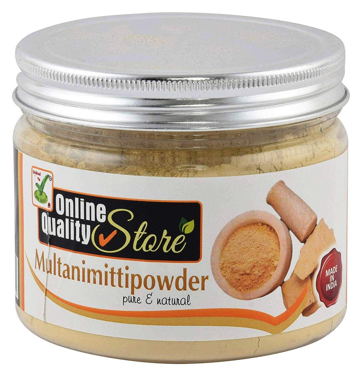 Online Quality Store Organic Multani Mitti Powder | Healing Clay | Bentonite Clay |Calcium Bentonite Clay for Face Pack And Hair Pack |pure multani mitti powder |multani mitti powder pure 100%,200g