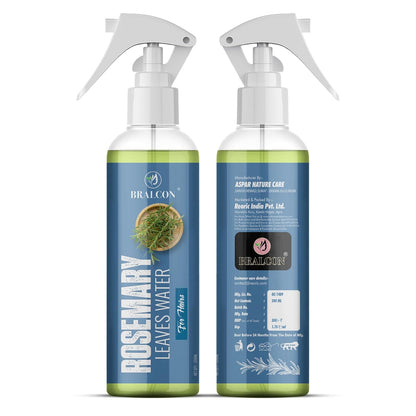BRALCON Rosemary Leaves Water for Hair - 200ml with Rosemary Dry Leaves - 100g Combo Pack