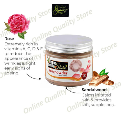 Online Quality Store Rose Petal Powder |Rosoideae |Rosa Centifolia, Gulab for Face Pack, rose petal powder for skin & for Skin Care, Face Pack |face care product |Hair Care,125g
