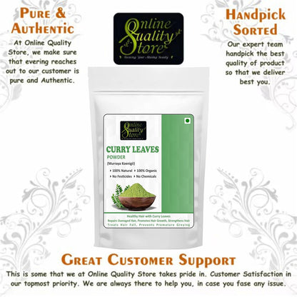 Online Quality Store Curry Leaves Powder -100g | Curry Patta Powder for hair growth, Eating