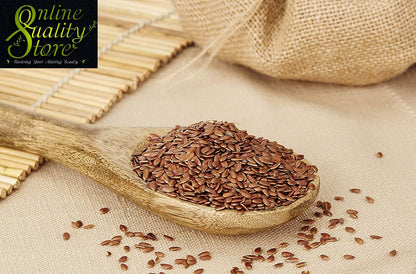 Online Quality Store Organic Flax Seeds -400g(100g x 4 Pack)|Flax Seeds for Hair Growth|Alsi