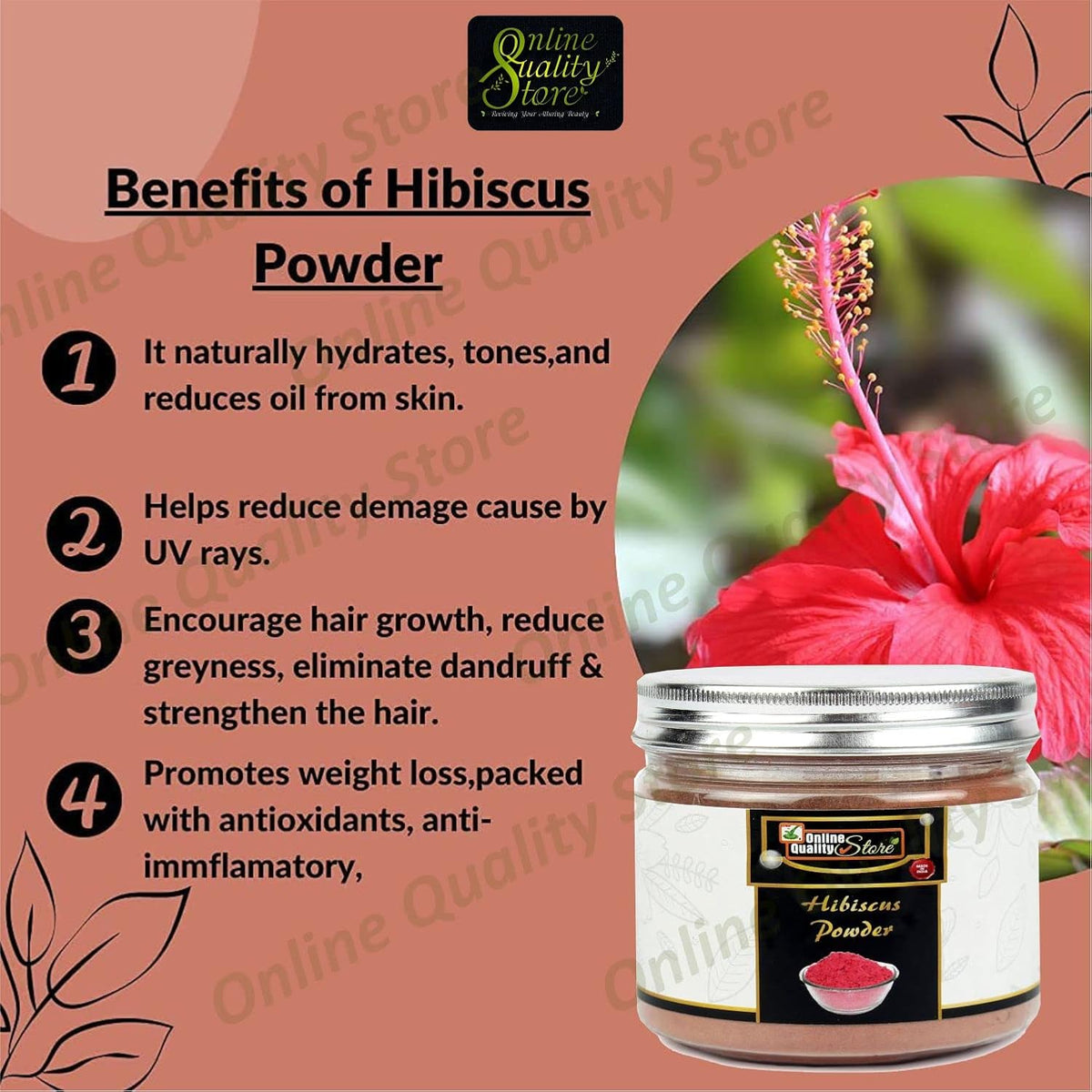 Discover Online Quality Store Rose, Neem & Orange Peel Powder combo for a natural skincare routine. Perfect for DIY face packs, cleansing and refreshing skin care. Pure herbal powders for a simple, plant-based beauty routine.