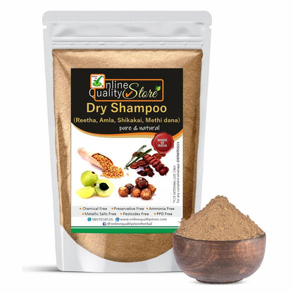 Online Quality Store Shikakai Mix Powder With Amla, Reetha for Hair Wash (Dry Shampoo) (Brown,900g)