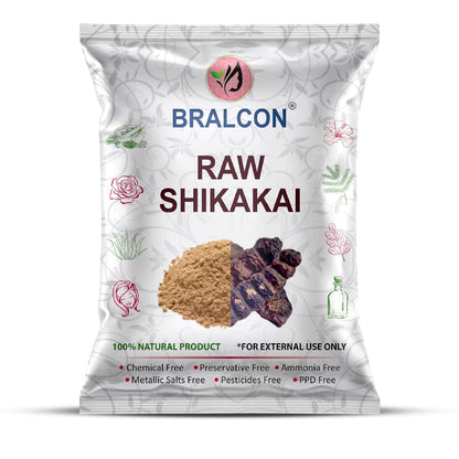 BRALCON Raw Shikakai, Reetha, Amla Combo, 100% Natural, Chemical Free, Preservative Free, 100g Each, 3 Pack Hair Conditioner