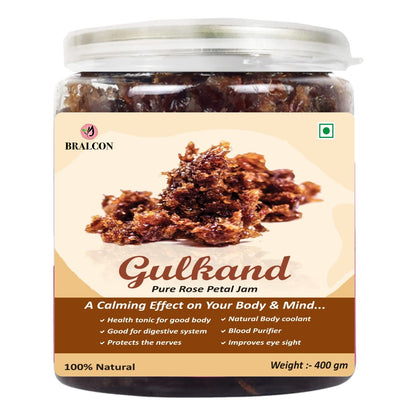 BRALCON Natural Gulkand (Rose Petal Jam) - 400g