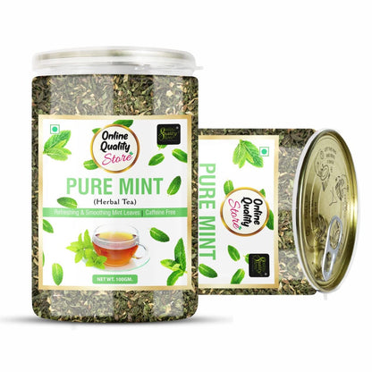 Online Quality Store Organic Mint Herbal Tea-100g |Mint Tea| Spearmint Herbal Tea for Relieves stress