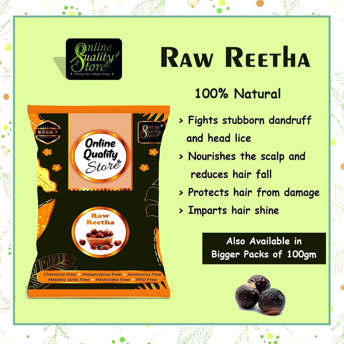 Online Quality Store reetha amla shikakai combo raw form |raw reetha for hair |Aritha|Reetha|Ritha|Soapnuts (Sapindus Mukorossi) |Indian Gooseberry |dried Shikakai, Acacia Concinna |reetha amla shikakai raw shampoo |hair pack(1400g,family pack)