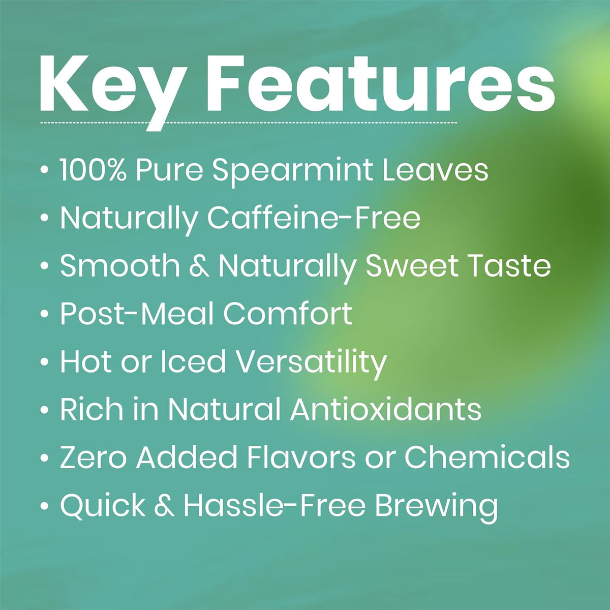 REORIC Spearmint Tea 50g | Dried Spearmint Leaves Herbal Infusion | Refreshing Loose Leaf Mint Brew | Daily Hot & Iced Beverage Drink
