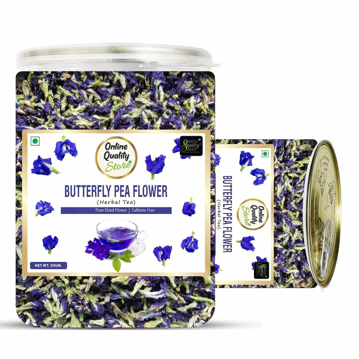 Online Quality Store Organic Butterfly Pea Flower Tea-100g | 100 % Natural Herbal Tea | Blue Pea Tea