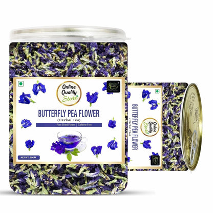 Online Quality Store Organic Butterfly Pea Flower Tea-100g | 100 % Natural Herbal Tea | Blue Pea Tea