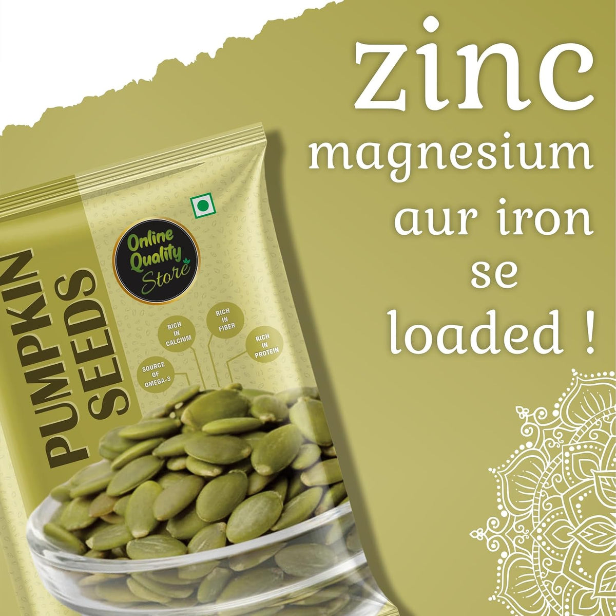 Online Quality Store Organic Pumpkin Seed-400g|Weight Loss management|Rich in Omega-3 fatty acids
