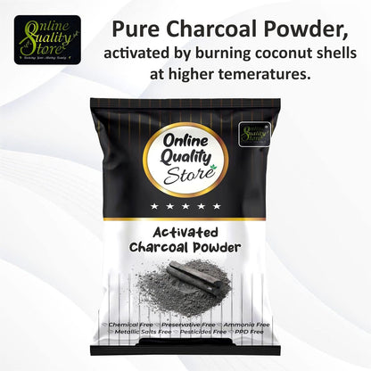 Online Quality Store Herbal Powder Combo for Hair and Face (Activated Charcoal)