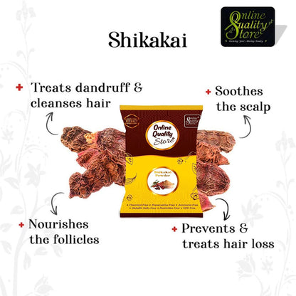 Online Quality Store Shikakai Powder for Hair (200g)