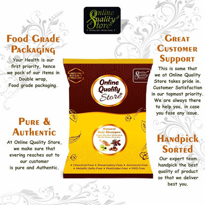 Online Quality Store dry shampoo | Amla Reetha Shikakai Powder Natural Hair Shampoo for Hair (200g Pack,dry)