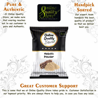 Online Quality Store Licorice (Mulethi) Powder |Yashtimadhu Powder,Liquorice Powder |glycyrrhiza glabra powder |pure mulethi powder for face,body,skin, & hair |Natural Pure Mulethi Powder best for hair and Skin care ,100g