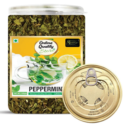 Online Quality Store Peppermint Tea, 100gm Loose Leaf Tea | Peppermint Tea Leaves Herbal Green Tea for Boost Immunity