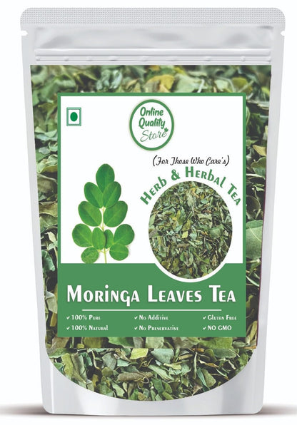 Online Quality Store Moringa Leaves - 100g |Moringa Dry Leaf, Dried Drumstick Tree Leaves, Natural Super-Food – For Making Herbal Tea, Smoothies, Soups - multiuse