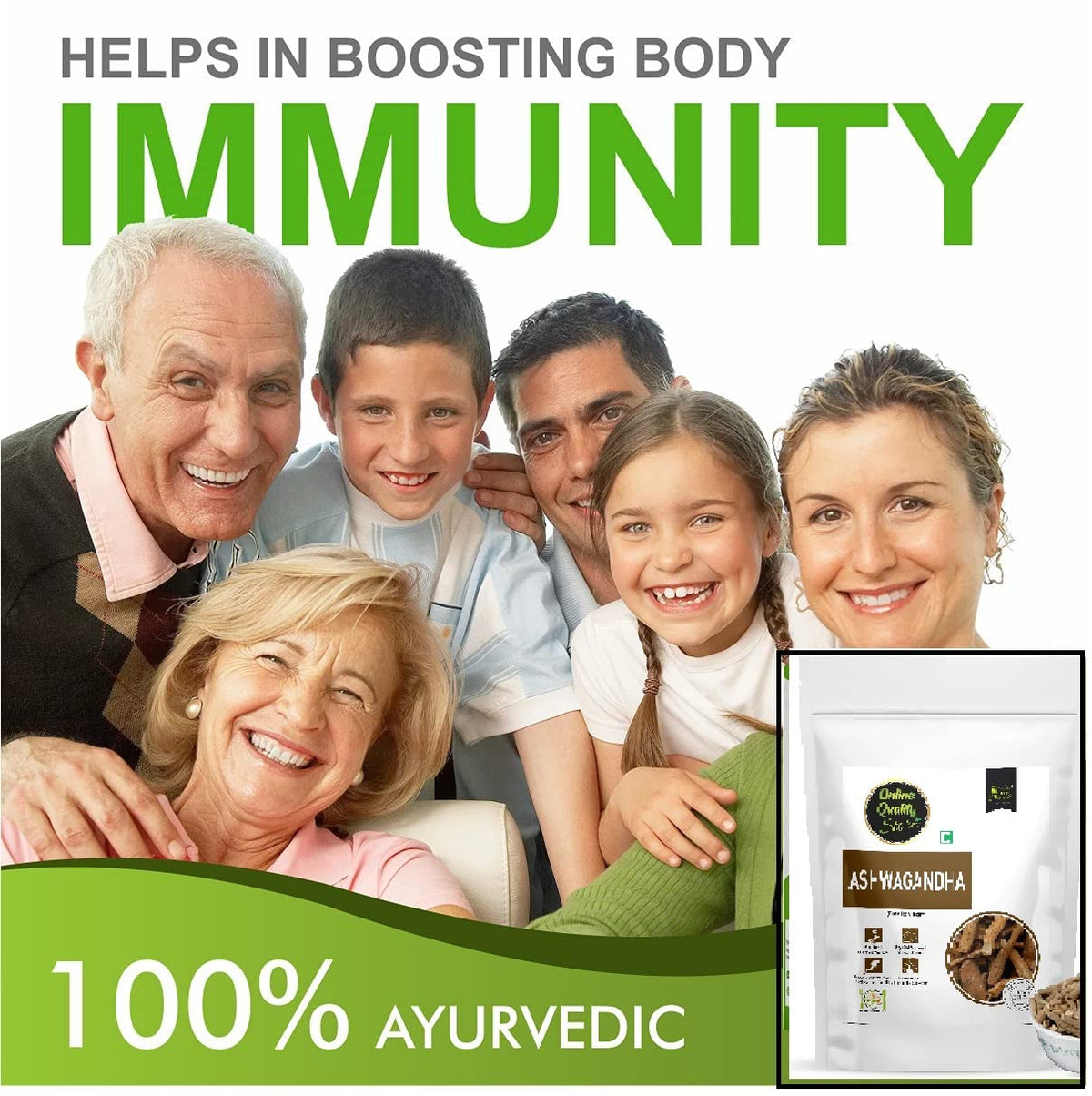 Online Quality Store Ashwagandha Root -100g | Ashwagandha Jadi Buti Sticks for boost immunity