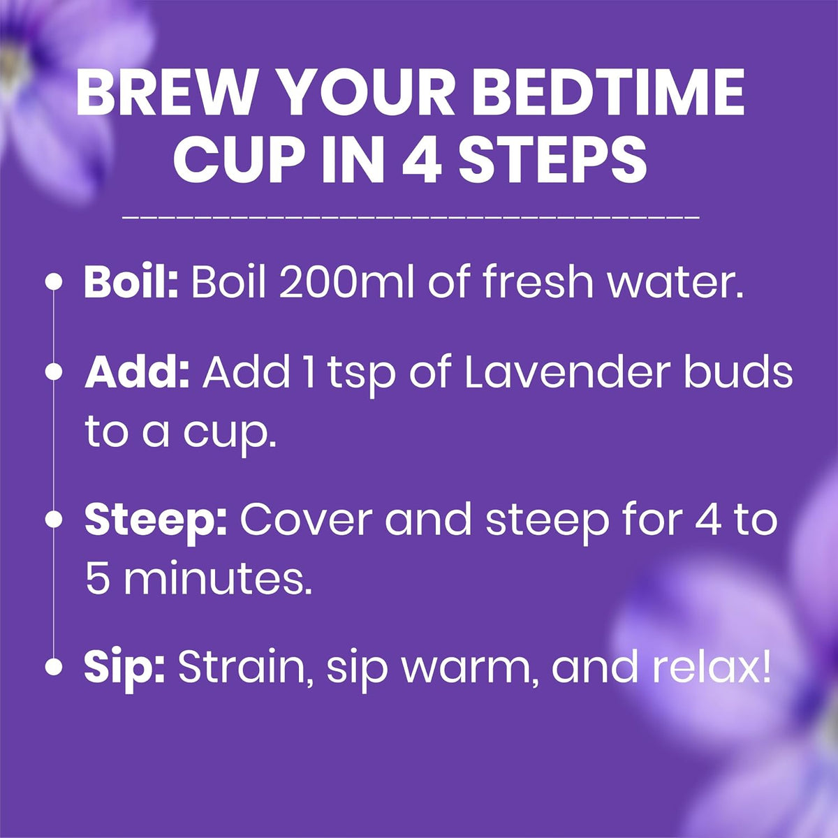 REORIC Lavender Herbal Infusion Tea 50g