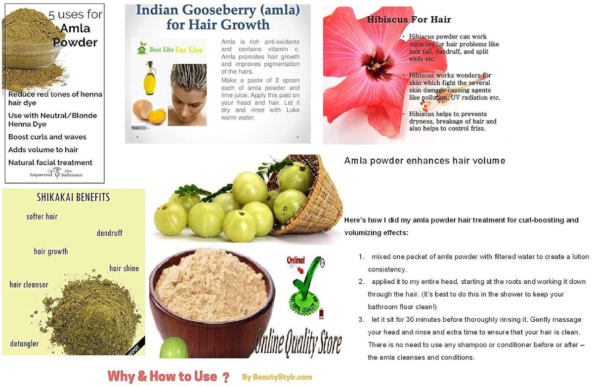 Online Quality Store Raw Amla For Hair Natural (Amla) Dried Form, 900g