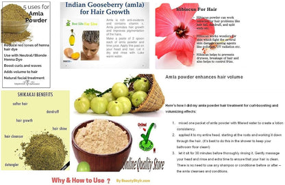 Online Quality Store Raw Amla For Hair Natural (Amla) Dried Form, 900g