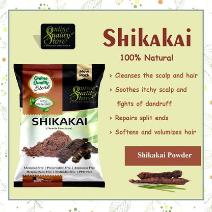 Online Quality Store Amla Reetha Shikakai Bhringraj and Hibiscus Powder for Hair