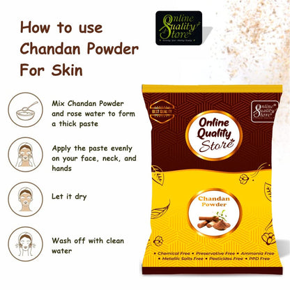 Online Quality Store Sandalwood Powder For Face & Skin |Chandan powder Pure & Natural Face Pack, face mask |Organic Pure Sandalwood Powder For Skin and body |facepack women |natural face pack,200g