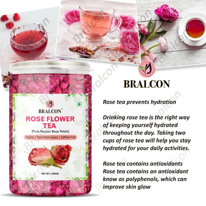 BRALCON Organic Rose Flower Tea - 100g