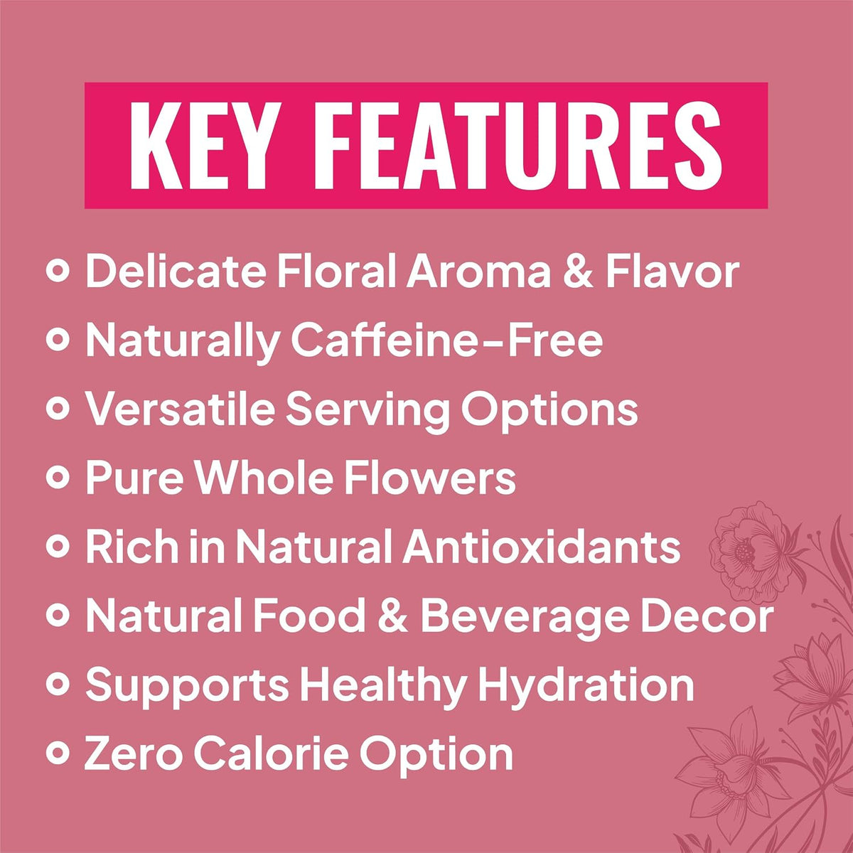 BRALCON Dried Rose Flower Petals Herbal Tea - 30g