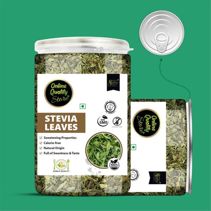 Online Quality Store Stevia Leaves- 100g | Zero Calorie Stevia leaves | Whole Leaf