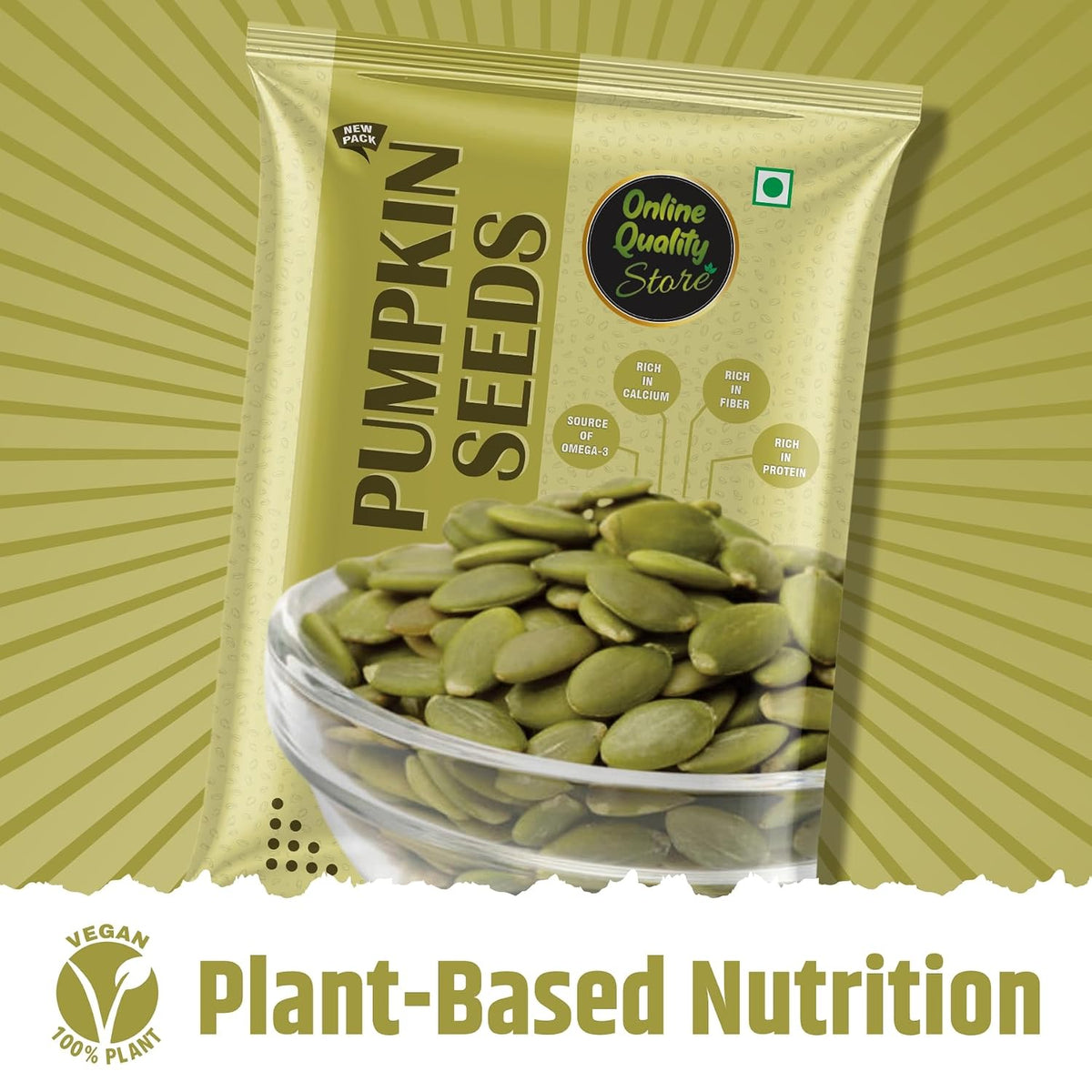 Online Quality Store Organic Pumpkin Seed-400g|Weight Loss management|Rich in Omega-3 fatty acids
