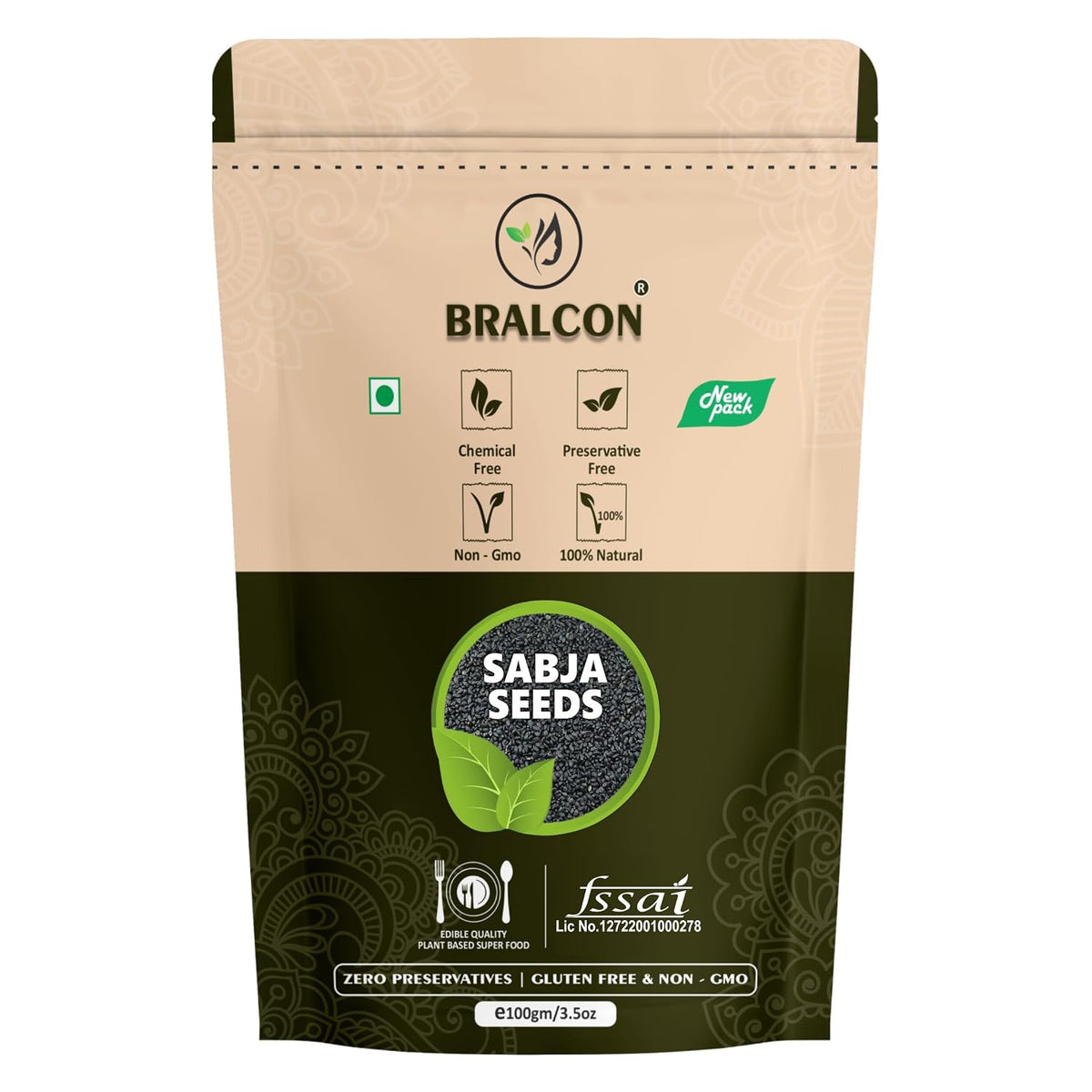 BRALCON Sabja Seeds and Chia Seeds Combo -200g