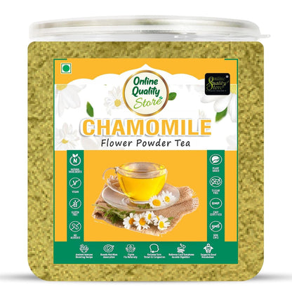 Online Quality Store Chamomile Flower Powder Tea - 100g | Chamomile Tea Powder Caffeine Free Herbal Tea