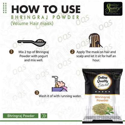 Online Quality Store Bhringraj powder for hair |Eclipta alba for Hair |Hair Pack Powder |hair pack powder |bhringrajasava |bhringraj |natural hair mask|natural hair pack |Hair Pack,Mask Powder,100g