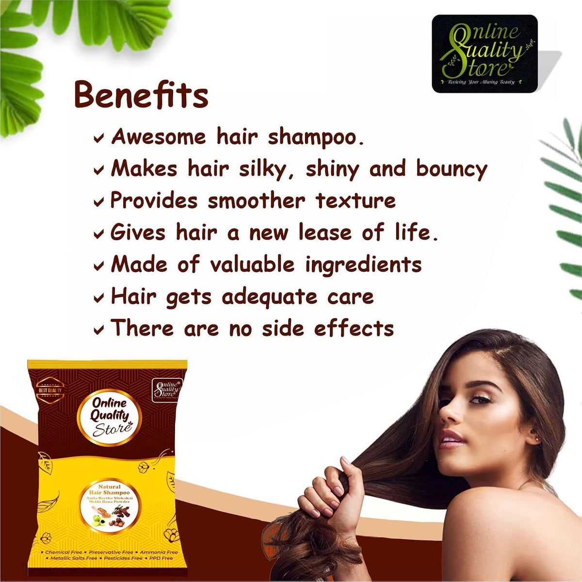 Online Quality Store dry shampoo | Amla Reetha Shikakai Powder Natural Hair Shampoo for Hair (200g Pack,dry)