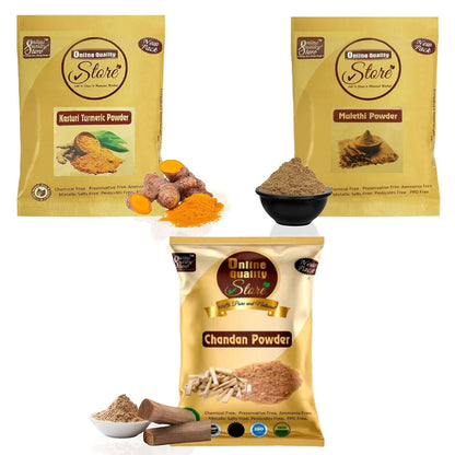 Online Quality Store kasturi haldi powder,wild turmeric powder,kasturi manjal-50g,Chandan Powder,sandalwood powder-50g,mulethi powder,licorice powder,licorice root powder,Yashtimadhu Powder-50g
