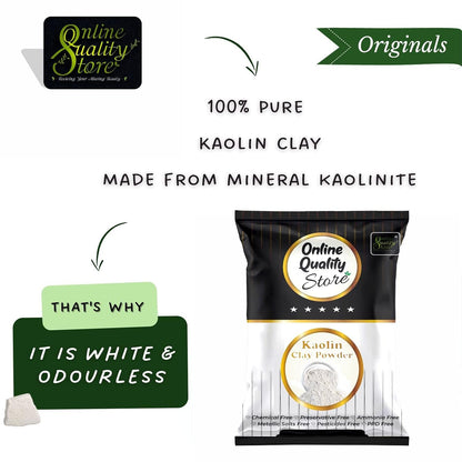 Online Quality Store natural Kaolin Clay Powder |China clay - For Acne, Blackheads |Face Masks |kaolin clay powder for face organic |Kaolin Powder for Skin |china clay powder |face care products,100g