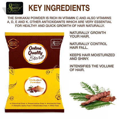 Online Quality Store Shikakai Powder for Hair (200g)