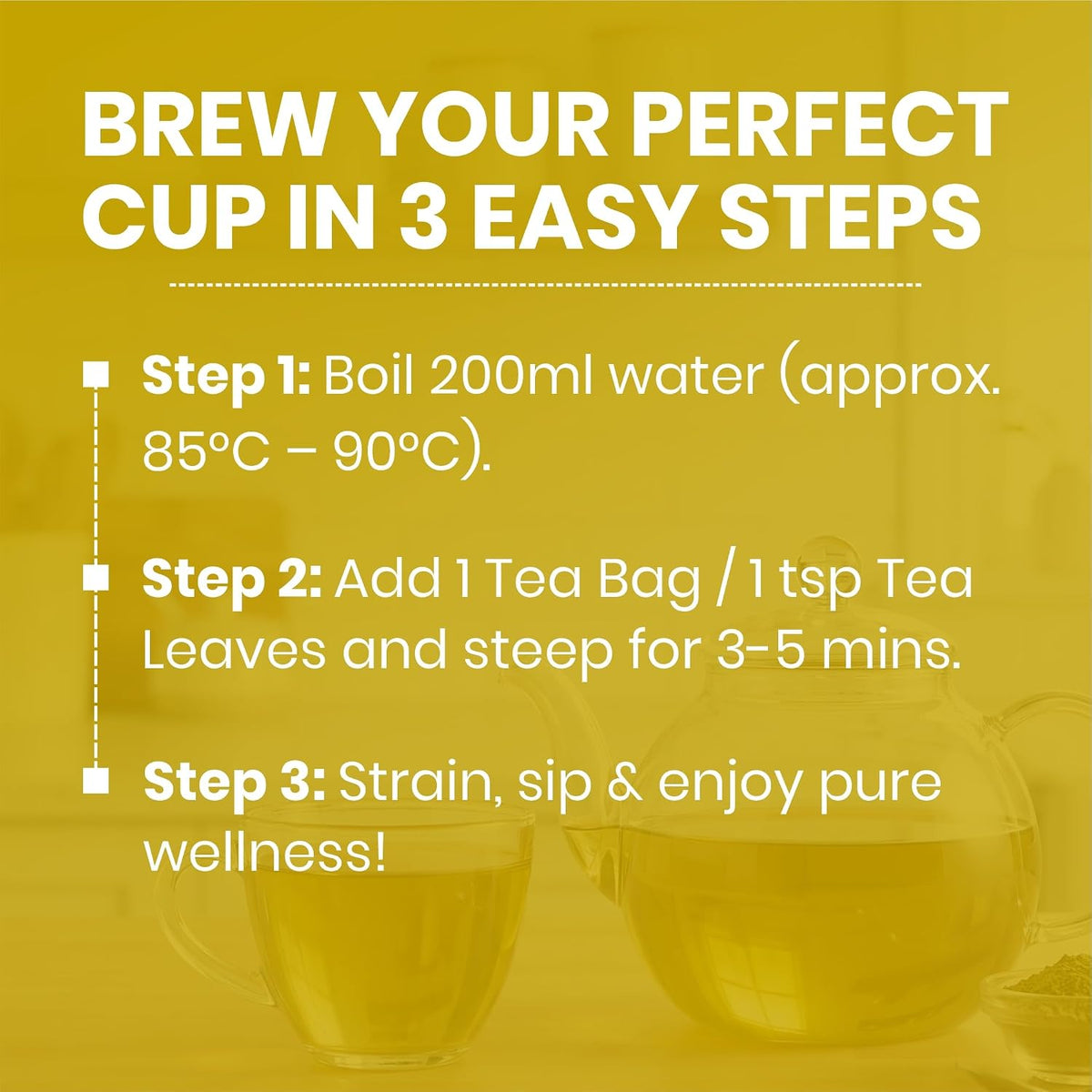 REORIC Moringa Herbal Tea 50g | Premium Dried Moringa Leaves Infusion | Smooth & Earthy Green Beverage | Daily Refreshment Drink