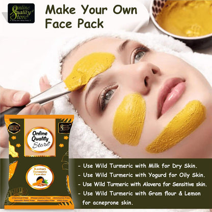 Online Quality Store Kasturi Turmeric Powder for Face Pack (400 Gm)