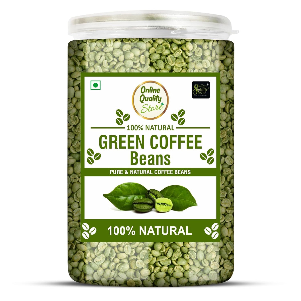 Online Quality Store Green Coffee Beans - 300g | Pure & Natural Coffee Beans for Weight Loss Management