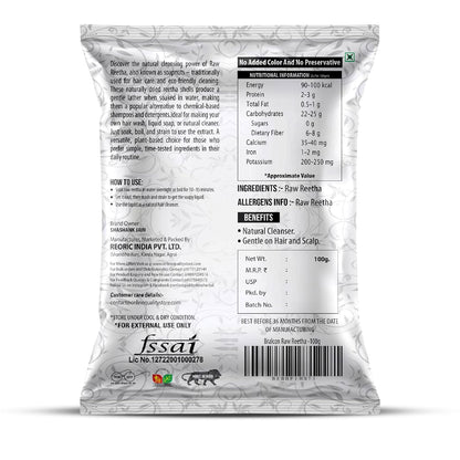 BRALCON Raw Shikakai, Reetha, Amla Combo, 100% Natural, Chemical Free, Preservative Free, 100g Each, 3 Pack Hair Conditioner